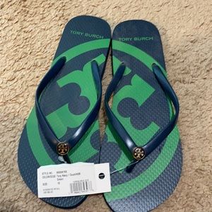 Tory Burch flip flops. NWT size 10